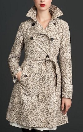 4 Banana Republic Mad Men Collection Leopard Print Trench