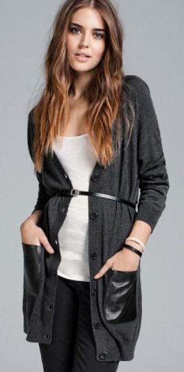 1 H&M Long Fine-Knit Cardigan