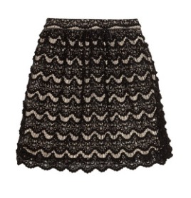 2 Alice + Olivia Bennadette Embellished Lace Mini Skirt