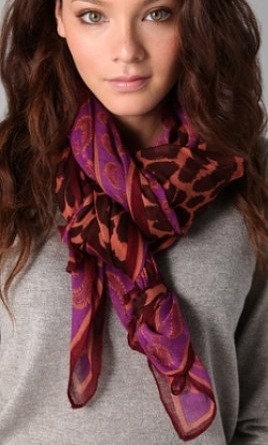 2. Theodora & Callum Border Leopard Scarf
