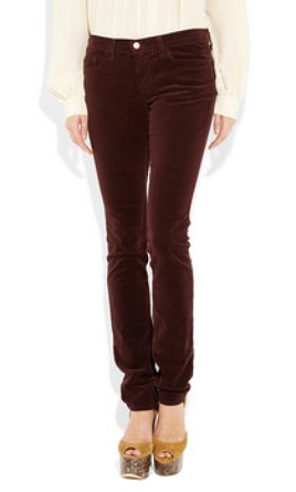 3. J Brand Low-rise Corduroy Skinny Jean