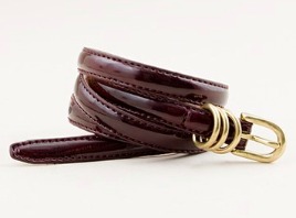 5. J.Crew Skinny Patent Belt