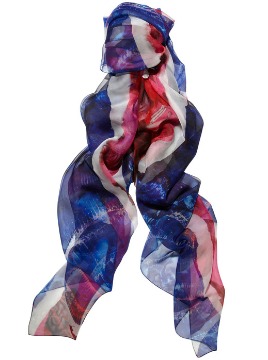 1 Alexander McQueen Silk-Chiffon Scarf