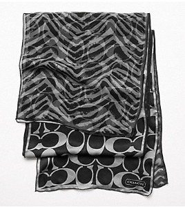 2 Coach Zebra Double Layer Oblong