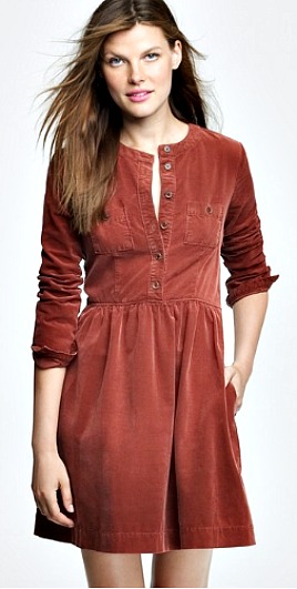 2 J.Crew Corduroy Shirtdress