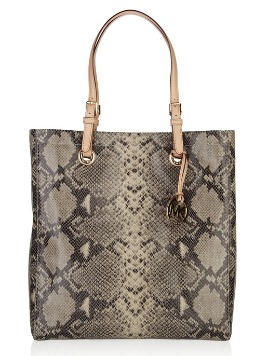 2 MICHAEL Michael Kors Jet Set Python-Effect Leather Tote