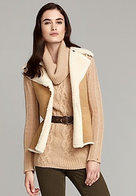 4 Tommy Hilfiger Reversible Shearling Vest