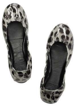 4. Tory Burch Eddie Animal-Print Ballet Flats
