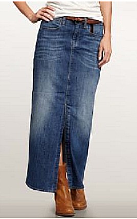 7 Gap 1969 denim maxi skirt