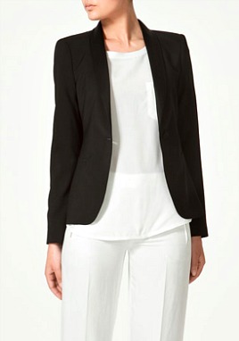 7 Zara Tuxedo Collared Blazer