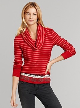 4 Tommy Hilfiger FairIsle Cowl Neck Sweater