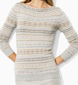 7 Lauren by Ralph Lauren FairIsle Sweater