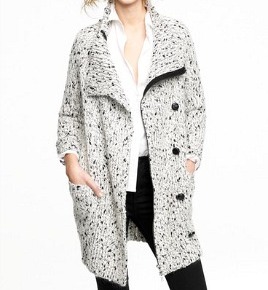 8 J.Crew Snowden Funnelneck Sweater-Jacket