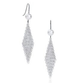 3 Tiffany & Co Elsa Peretti Mesh Pearl Earrings