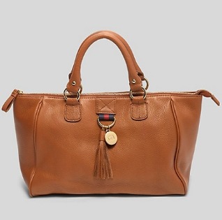 3. Tommy Hilfiger TH Signature Pebble Leather EW Satchel