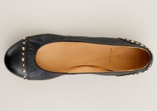 6. J.Crew Cece Studded Leather Ballet Flat