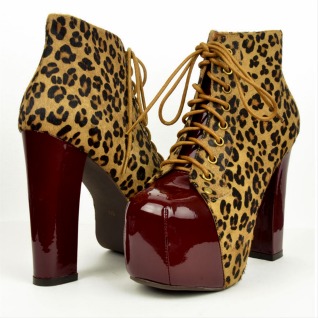 Lita red patent cheetah
