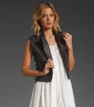 Lonely Hearts Leather Vest