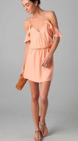 1. Parker Ruffle Side Dress