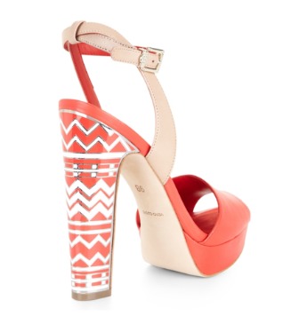 3. BCBG MaxAzria Marcel Printed-Heel Platform Sandal