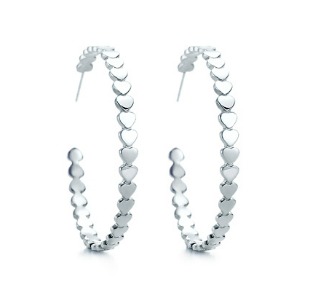 6. Tiffany & Co. Paloma's Crown of Hearts Hoop Earrings