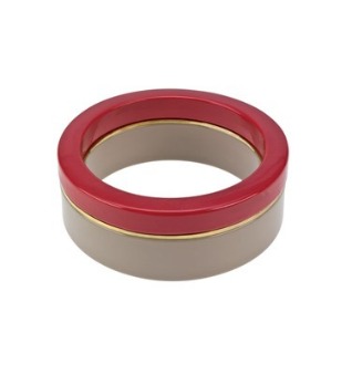 5 French Connection Resin Two Tone Bangle