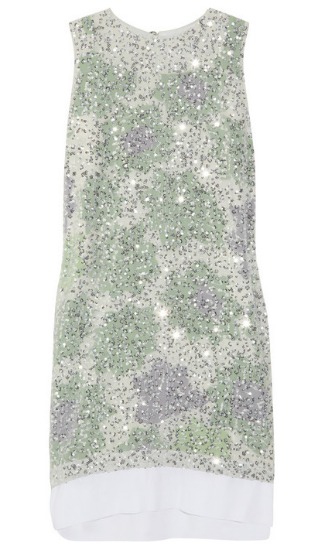 3. Diane Von Furstenberg Izzy Sequined Printed Silk Dress