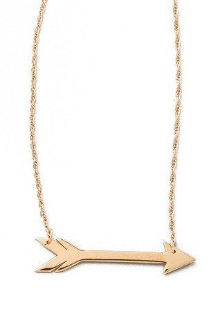 2. Jennifer Zeuner Horizontal Arrow Necklace