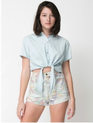 6 American Eagle printed high waisted shorts