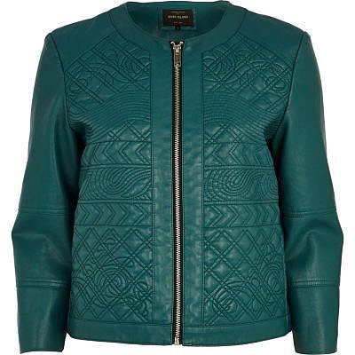 River-Island-Green-Embossed-Leather-Look-Jacket-65