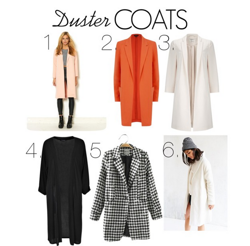 Fall Fashion - Duster Coats Fall Fashion - Duster Coats