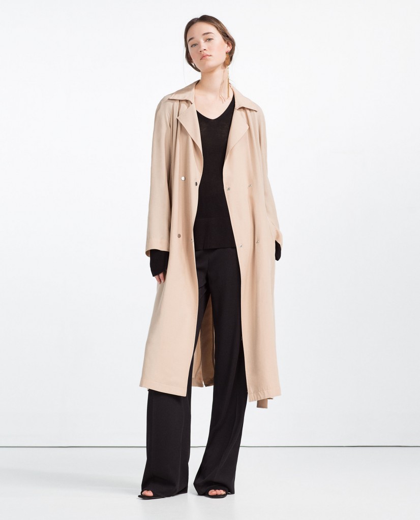 Zara flowing trench