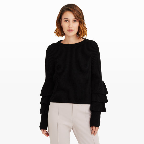 6. black sweater