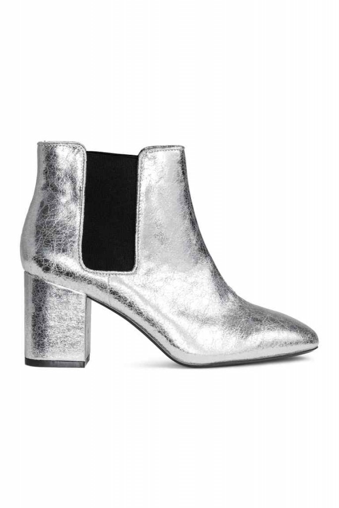 10. Metallic booties