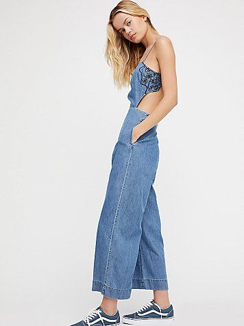2. Denim Jumpsuit