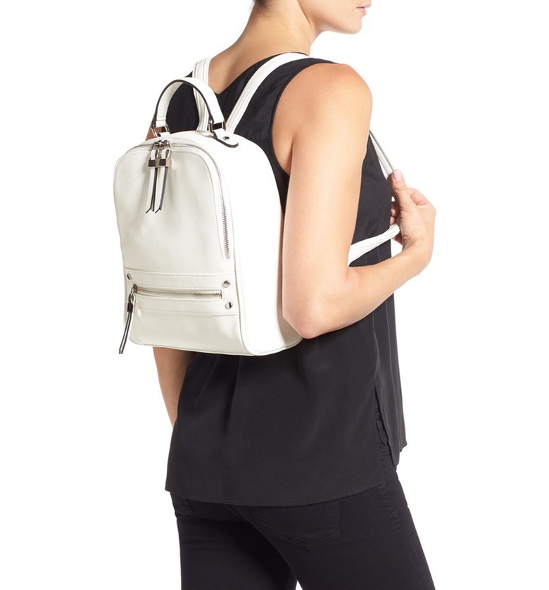 3. The hip leather backpack