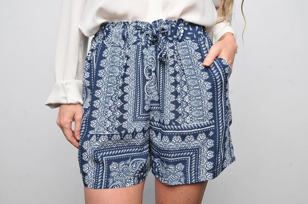 3. JACFLASH PAISLEY BANDANA SHORTS