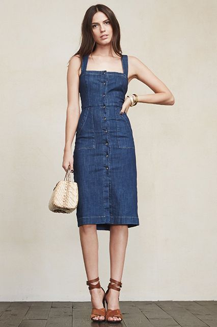 5. Denim Dress Evening