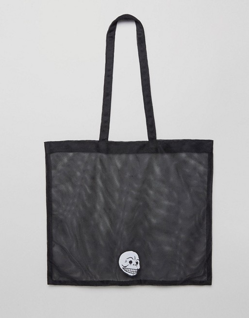 Cheap Monday Mesh Skull Shopper