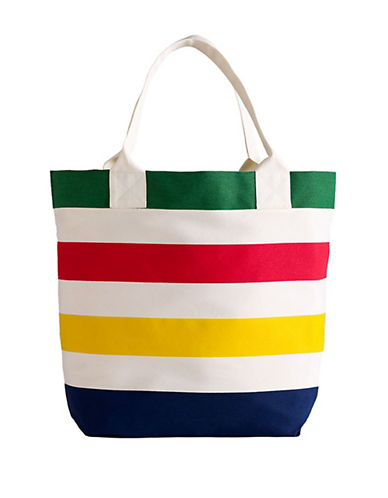Hudson's Bay Multi Stripe Canvas Tote