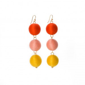 The loveliest pom bon earrings