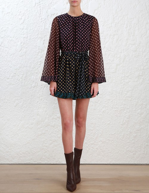 2.2702YMAP.DOT.Dot-Maples-Pleat-Playsuit-Front