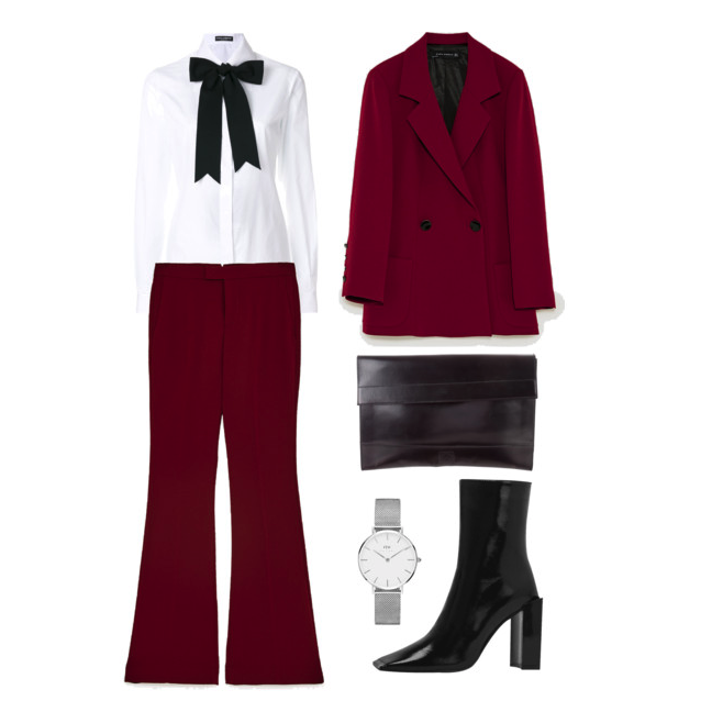 Pantsuit in Fall Office