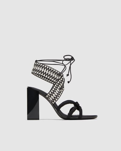 SNTF_5 Warm Weather Shoes To Strut From The Office To Happy Hour In_Zara Tied Block Heel Sandals