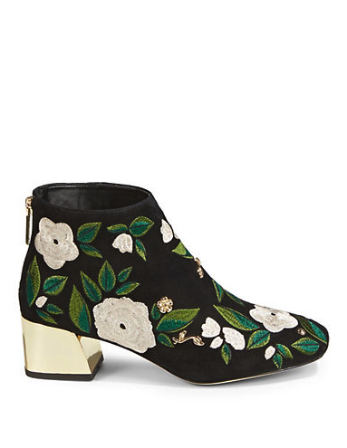 SNTF_Florals for Fall_Hudsons Bay Karl Lagerfeld Paris Harlow Booties