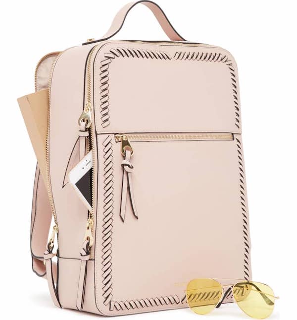 Kaya Faux Leather 15-Inch Laptop Backpack CALPAK