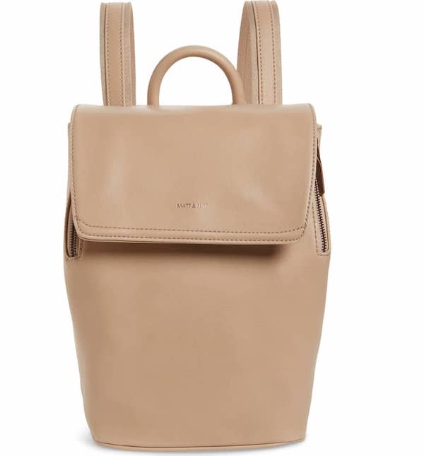 Mini Fabi Faux Leather Backpack MATT & NAT